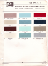 Load image into Gallery viewer, 1960&#39;s AMC/Rambler Paint Colors
