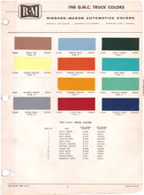 Load image into Gallery viewer, 1960&#39;s Chevrolet/GMC Truck Paint Colors
