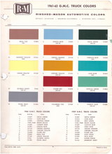 Load image into Gallery viewer, 1960&#39;s Chevrolet/GMC Truck Paint Colors
