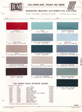 Load image into Gallery viewer, 1960&#39;s Dodge Paint Colors
