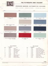 Load image into Gallery viewer, 1960&#39;s Plymouth/Valiant Paint Colors
