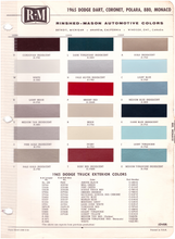 Load image into Gallery viewer, 1960&#39;s Dodge Paint Colors
