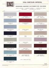Load image into Gallery viewer, 1960&#39;s Chrysler/Imperial Paint Colors
