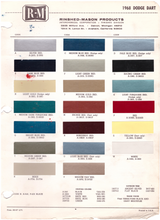 Load image into Gallery viewer, 1960&#39;s Dodge Paint Colors
