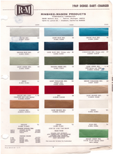 Load image into Gallery viewer, 1960&#39;s Dodge Paint Colors
