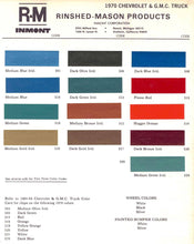 Load image into Gallery viewer, 1970&#39;s Chevrolet/GMC Truck Paint Colors
