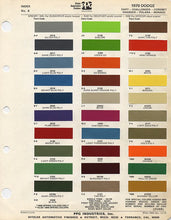 Load image into Gallery viewer, 1970&#39;s Dodge Paint Colors
