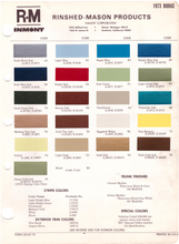 Load image into Gallery viewer, 1970&#39;s Dodge Paint Colors
