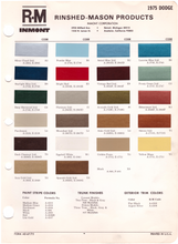 Load image into Gallery viewer, 1970&#39;s Dodge Paint Colors
